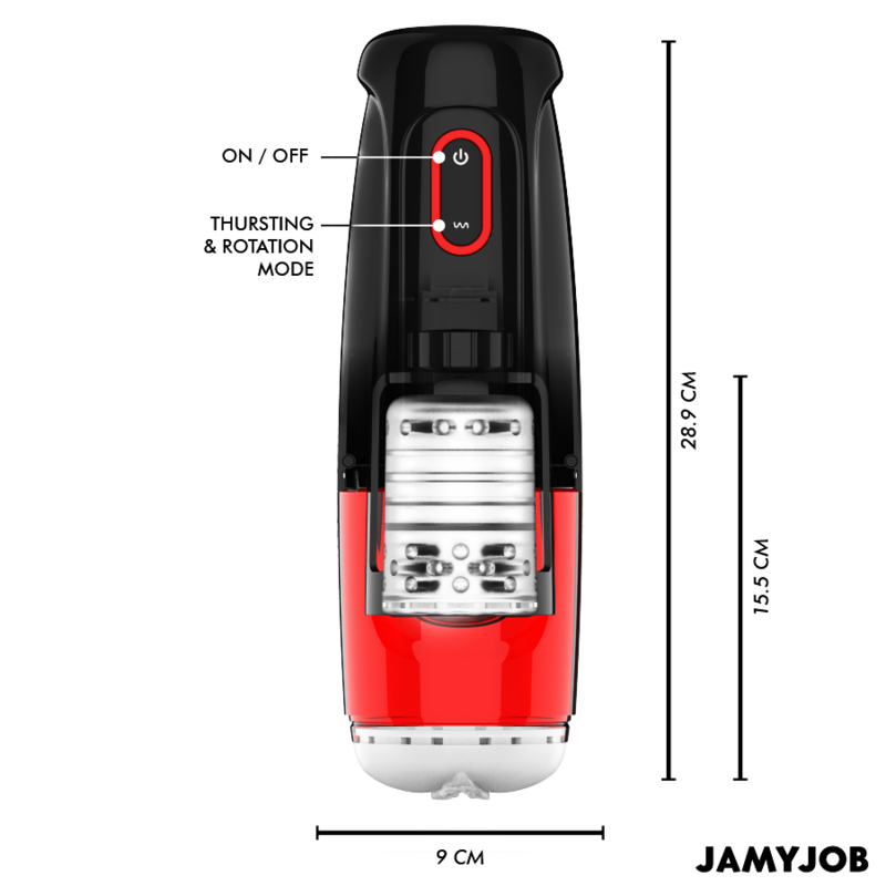 JAMYJOB - STORM AUTOMATIC VAGINAL MASTURBATOR 10 ROTATION AND THRUST MODES