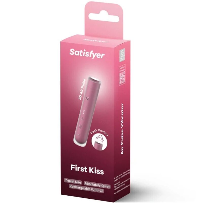 SATISFYER - FIRST KISS WAVE GARNET CLITORAL STIMULATOR