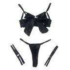 SUBBLIME - 955199 COMPLETE BRA WITH BLACK ADJUSTABLE BOW S/M