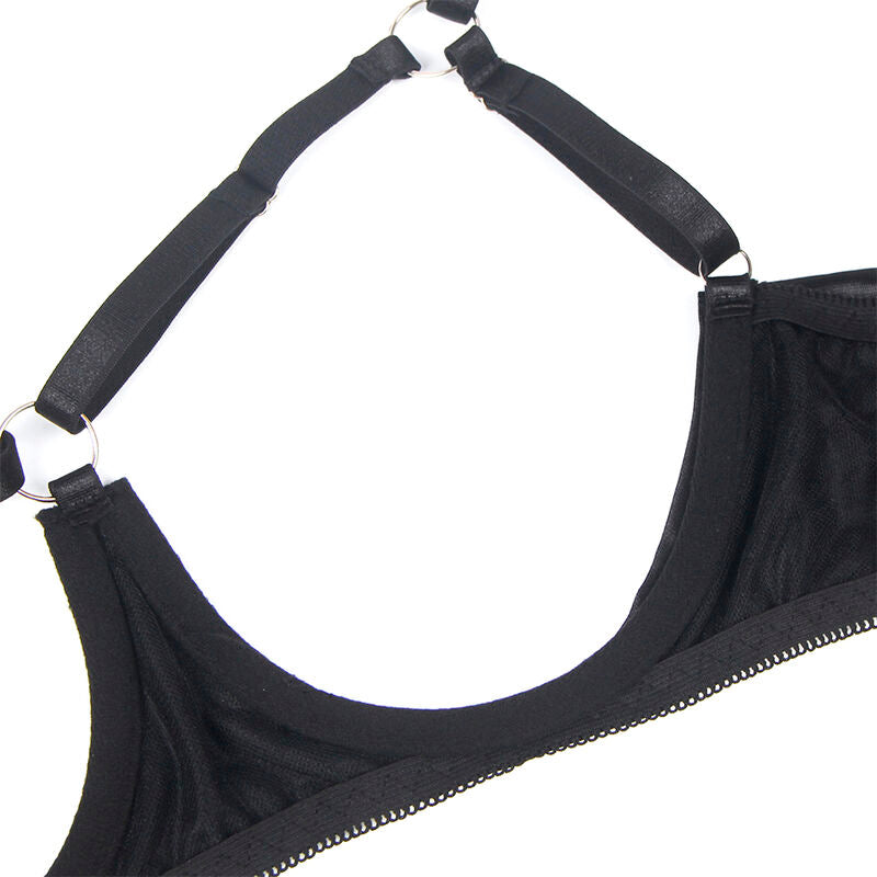 SUBBLIME - 955205 COMPLETO REGGISENO CON FIOCCO NERO REGOLABILE L/XL