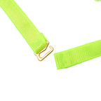 SUBBLIME - 955274 FLUORESCENT GREEN BRA SET WITH NECKLACE AND LEG DETAILS S/M