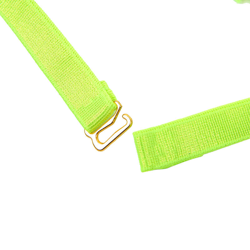 SUBBLIME - 955274 FLUORESCENT GREEN BRA SET WITH NECKLACE AND LEG DETAILS S/M