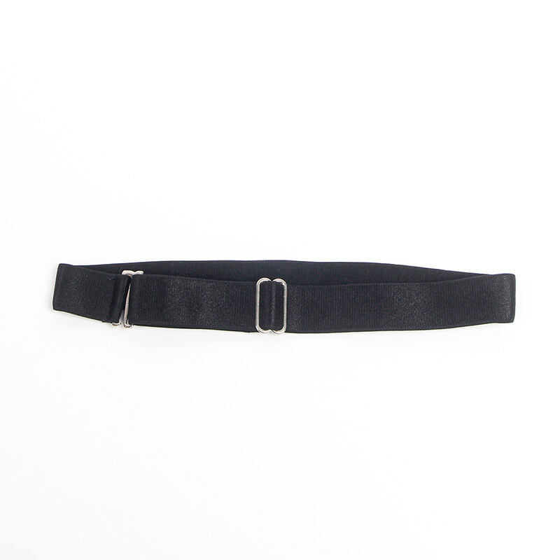 SUBBLIME - 955380 ABITO CON SPALLINE IN PELLE NERA L/XL