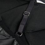 SUBBLIME - 955380 ROBE À BRETELLES EN CUIR NOIR L/XL