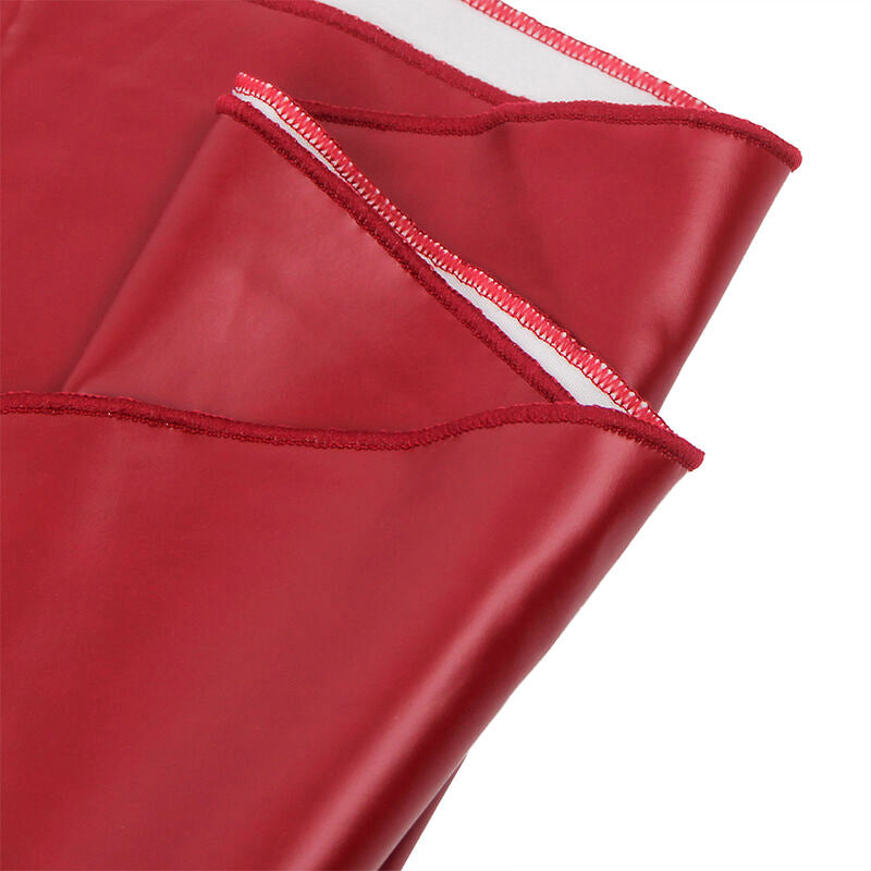 SUBBLIME - 955403 BURGUNDY LEATHER STRAPS DRESS L/XL