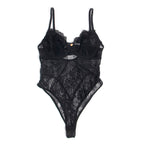 SUBBLIME - 955625 BLACK LOWER CLOSURE LACE BODYSUIT L/XL