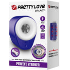 PRETTY LOVE - DJ LADY MALE MASTURBATOR WITH 5 VIBRATION SETTINGS PURPLE