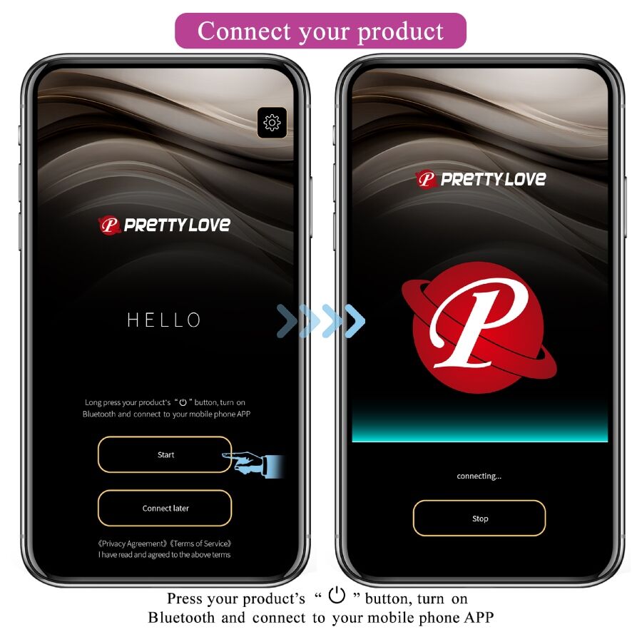 PRETTY LOVE - VIBRATEUR LEVIATHAN VIOLET CONTRÔLÉ PAR APPLICATION