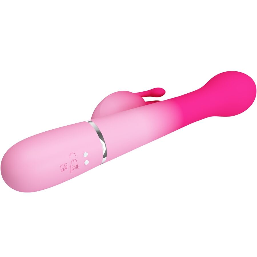 JOLI AMOUR - DEJON VIBRATEUR LAPIN ROSE MULTIFONCTIONNEL 3 EN 1