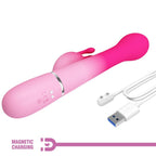 JOLI AMOUR - DEJON VIBRATEUR LAPIN ROSE MULTIFONCTIONNEL 3 EN 1