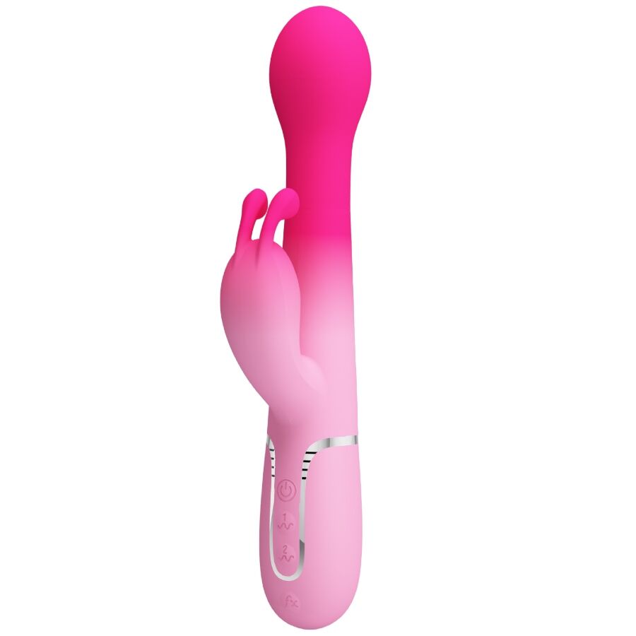 JOLI AMOUR - DEJON VIBRATEUR LAPIN ROSE MULTIFONCTIONNEL 3 EN 1