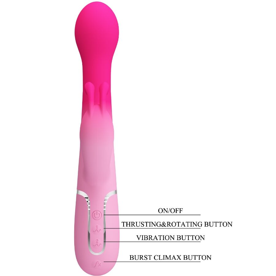 JOLI AMOUR - DEJON VIBRATEUR LAPIN ROSE MULTIFONCTIONNEL 3 EN 1