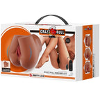 CRAZY BULL - BERNACE ASS VIBRATOR WITH REALISTIC VAGINA AND ANUS FLESH REMOTE CONTROL