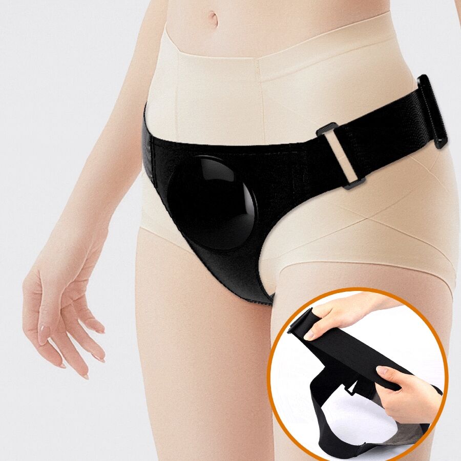 PRETTY LOVE - KYTON UNIVERSAL HARNESS SLIP WITH SQUIRTING DILDO 19 CM MULATED