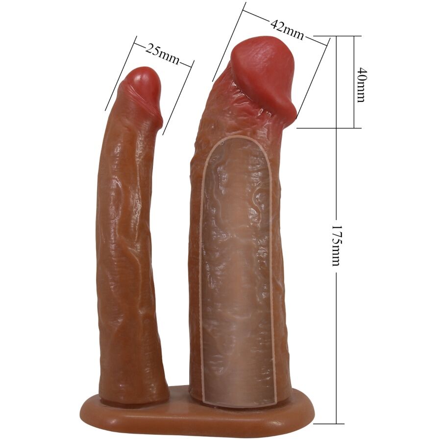 PRETTY LOVE - KEAVEN HARNESS UNIVERSAL AND COMFORTABLE DOUBLE DILDO SLIP
