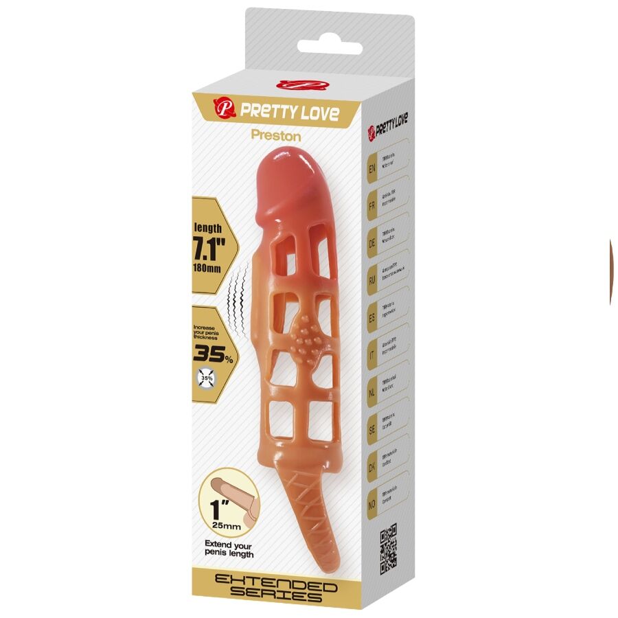 PRETTY LOVE - PRESTON GAINE PÉNIENNE VIBRANTE 18 CM