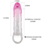 PRETTY LOVE - ODES REALISTICO 2 CM GUAINA DI ALLARGAMENTO PER PENE ROSA