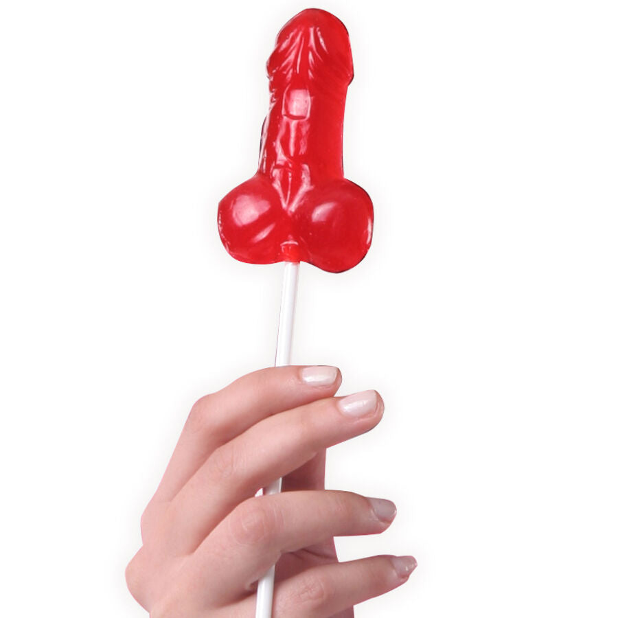 SECRETPLAY - PENIS LOLLIPPERS WITH ALCOHOL DISPLAY ASSORTMENT 40 UNITS