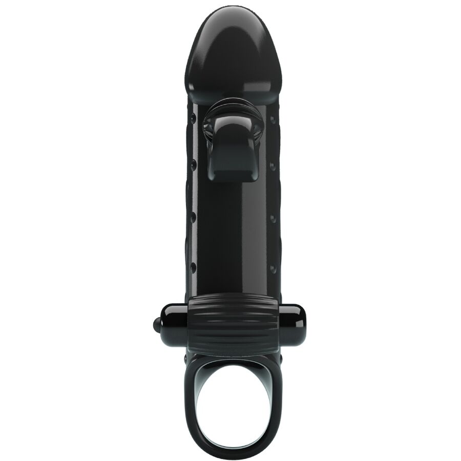 ROMANCE - BLACK VIBRATING PENIS SHEATH