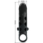 ROMANCE - BLACK VIBRATING PENIS SHEATH