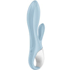 SATISFYER - VIBRATEUR LAPIN BLEU GONFLABLE À POMPE À AIR 1