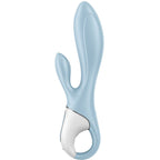 SATISFYER - VIBRATEUR LAPIN BLEU GONFLABLE À POMPE À AIR 1