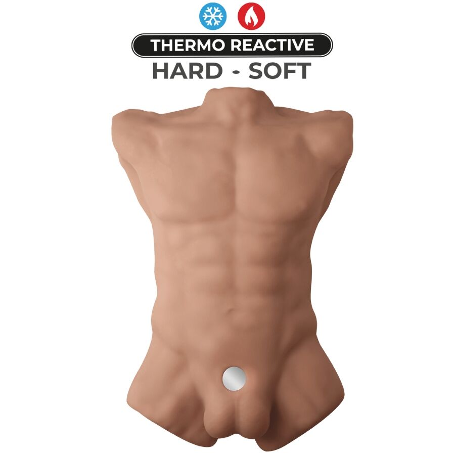 SILEXD - APOLLO L TORSO MASCHILE REALISTICO CARAMELLO