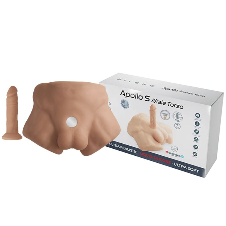 SILEXD - APOLLO S REALISTICO MEZZO TORSO MASCHILE CARAMELLO