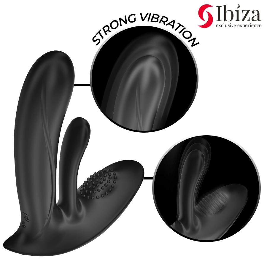 IBIZA - WEARABLE VIBRATOR WITH REMOTE CONTROL AND CLITORAL G-SPOT STIMULATION