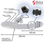 IBIZA - VIBROMASSEUR ET STIMULATEUR CLITORIAL AVEC EFFET DE MORSURE ET DE ROTATION