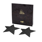 JEWELRY - BLACK STAR FLASH DISCREET NIPPLE CAPS