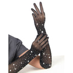 SUBBLIME - 957469SHINE BLACK TRANSPARENT GLOVES S/M