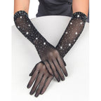SUBBLIME - 957469SHINE BLACK TRANSPARENT GLOVES S/M