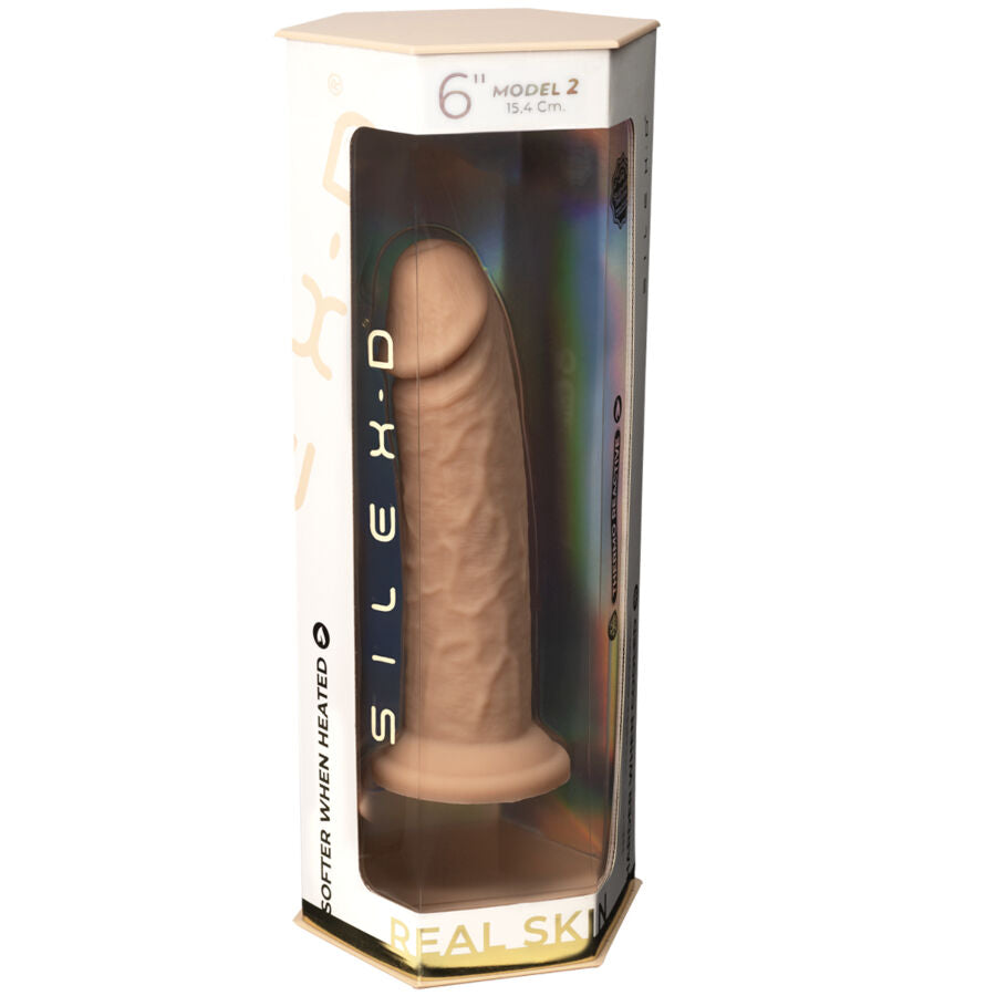 SILEXD - REALISTIC PENIS MODEL 2 PREMIUM THERMOREACTIVE SILICONE 15.4 CM