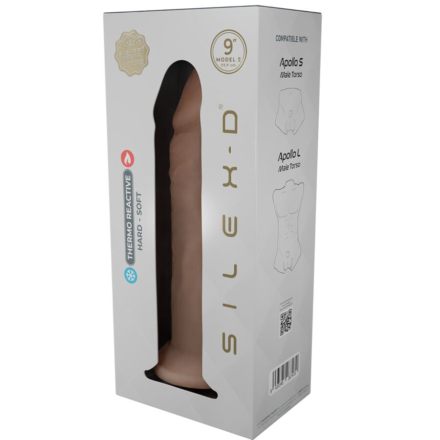 SILEXD - MODELLO PENE REALISTICO 9 SILICONE LIQUIDO 22,8 CM