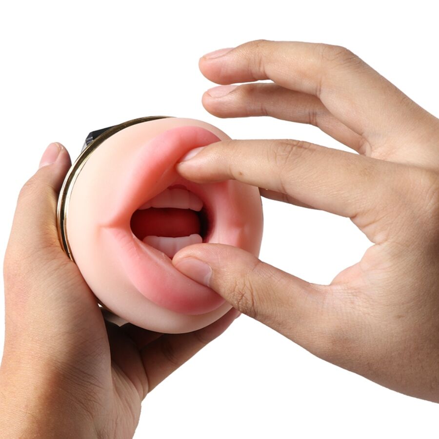 SHEQU - KAY DOUBLE MASTURBATOR WITH DOUBLE MOUTH AND VAGINA VIBRATION