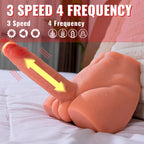 XISE - PEEL DILDO ASS MASTURBATEUR RÉALISTE À PILULE AVANT AVEC POUSSE 17,5 CM