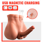XISE - BERTLETT DILDO ASS REALISTICO DILDO E ANO MASTURBATORE POSIZIONE FRONTALE CON SPINTA 18 CM