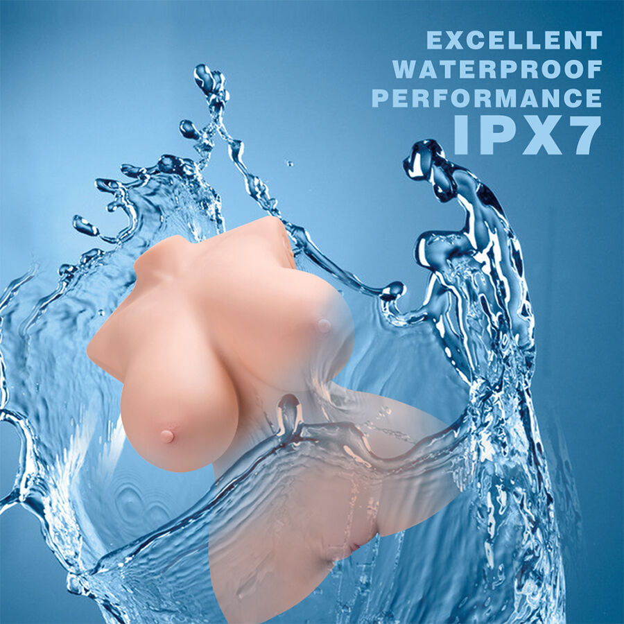 XISE - SMALL AND SHARP REALISTIC TORSO WITH FEMALE VIBRATION 40 CM