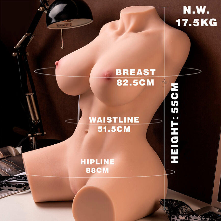XISE - MURIEL REALISTIC FEMALE TORSO WITH THRUST 55 CM