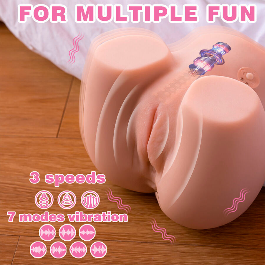 XISE - CONNIE BACK MASTURBATOR REALISTIC VAGINA AND ANUS MULTI-POSITION WITH VIBRATION