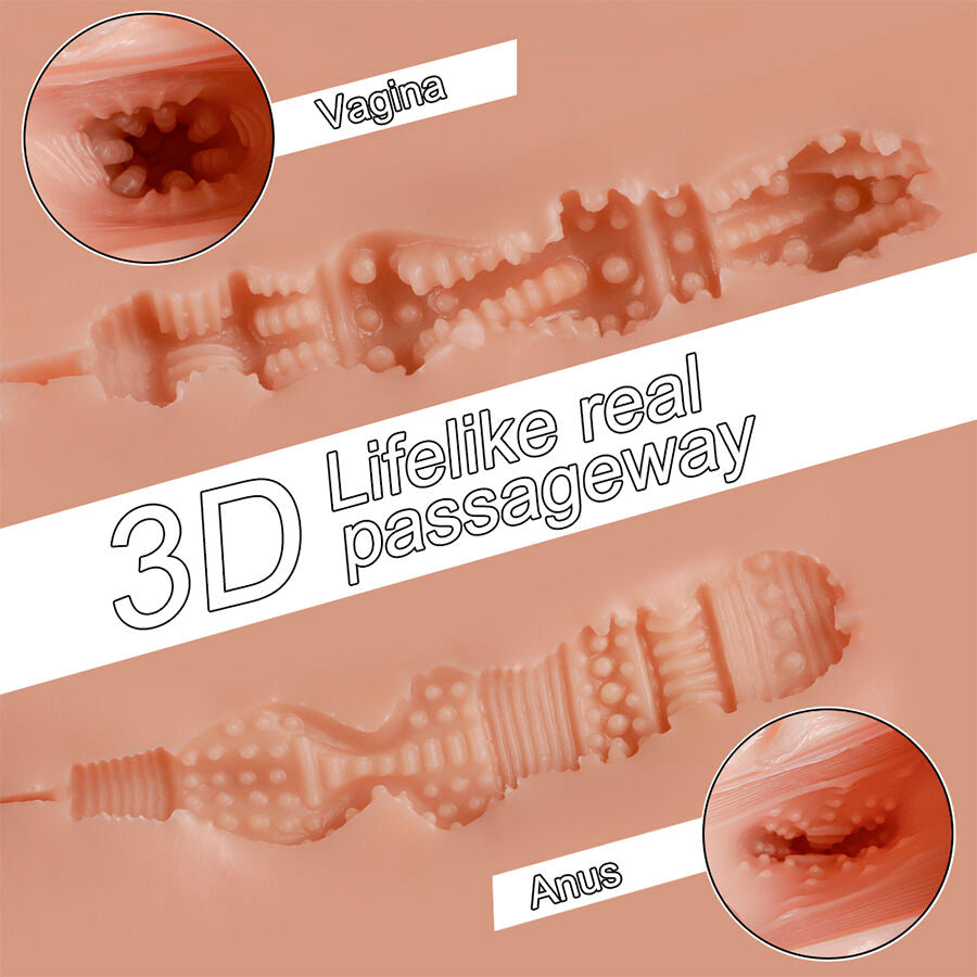 XISE - TRACY MULTIPOSITION MASTURBATOR REALISTIC VAGINA AND ANUS VIBRATING