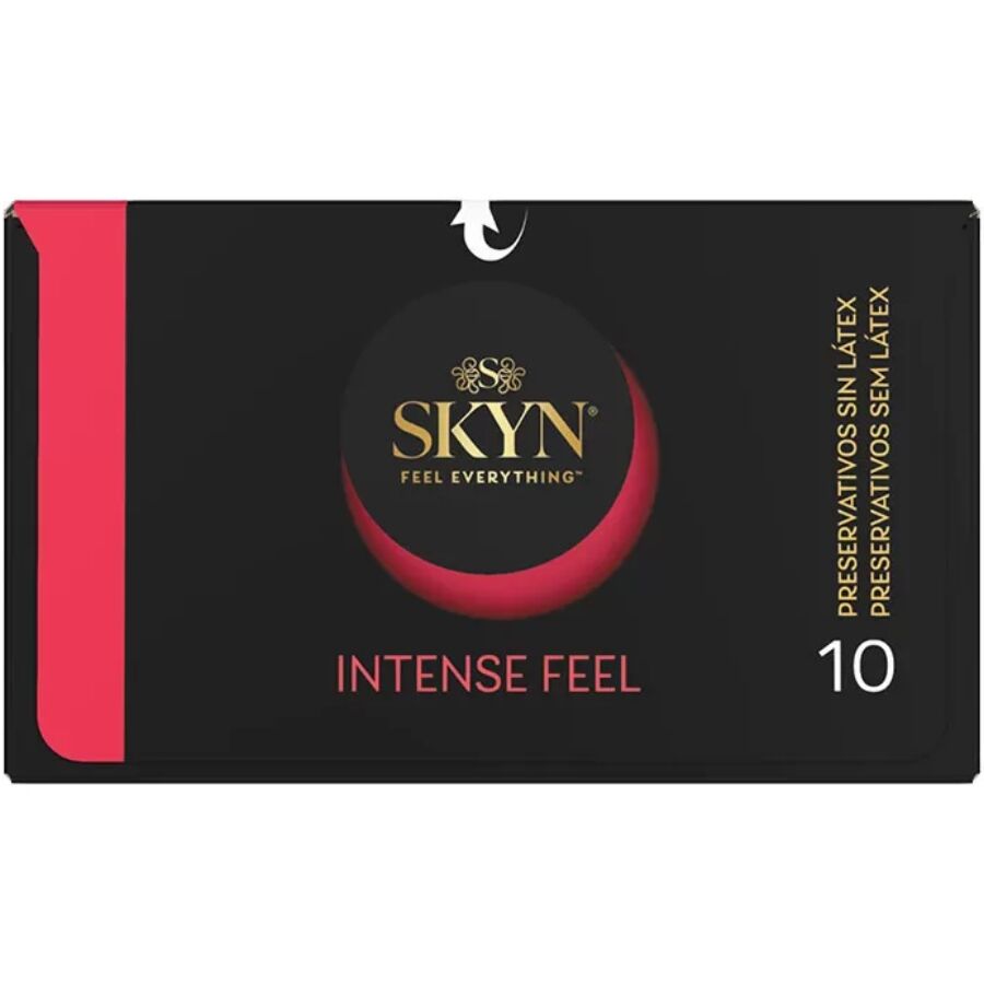 SKYN - PRÉSERVATIF TEXTURÉ À SENSATION INTENSE AVEC DESIGN ONDULÉ 10 UNITÉS