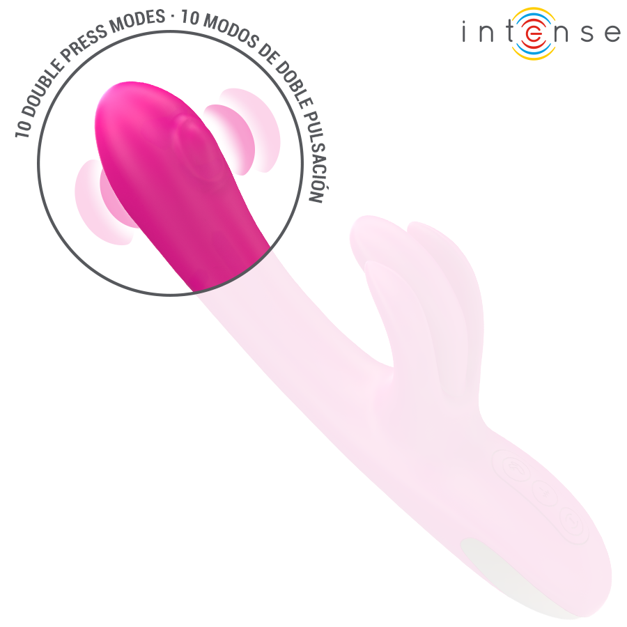 INTENSE - BRITNEY MULTIFUNCTIONAL RABBIT VIBRATOR 23 CM PINK