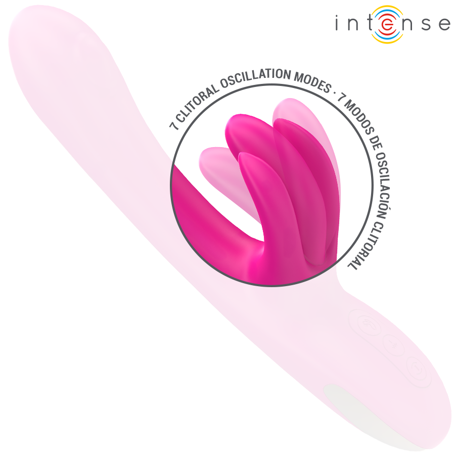INTENSE - BRITNEY MULTIFUNCTIONAL RABBIT VIBRATOR 23 CM PINK