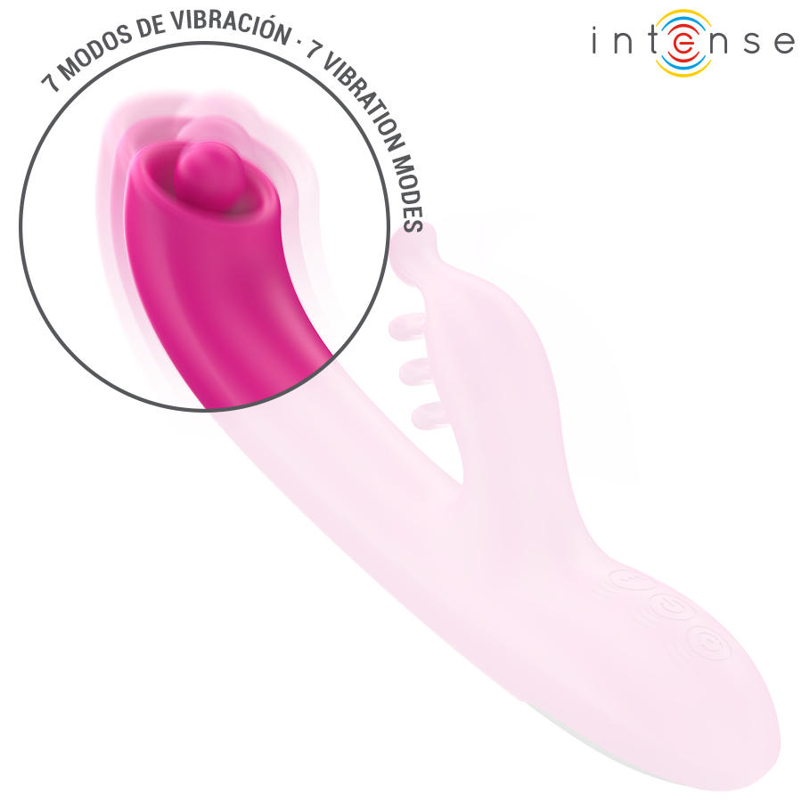 INTENSE - CHRISTINA VIBRATEUR LAPIN MULTIFONCTIONNEL 22,5 CM ROSE