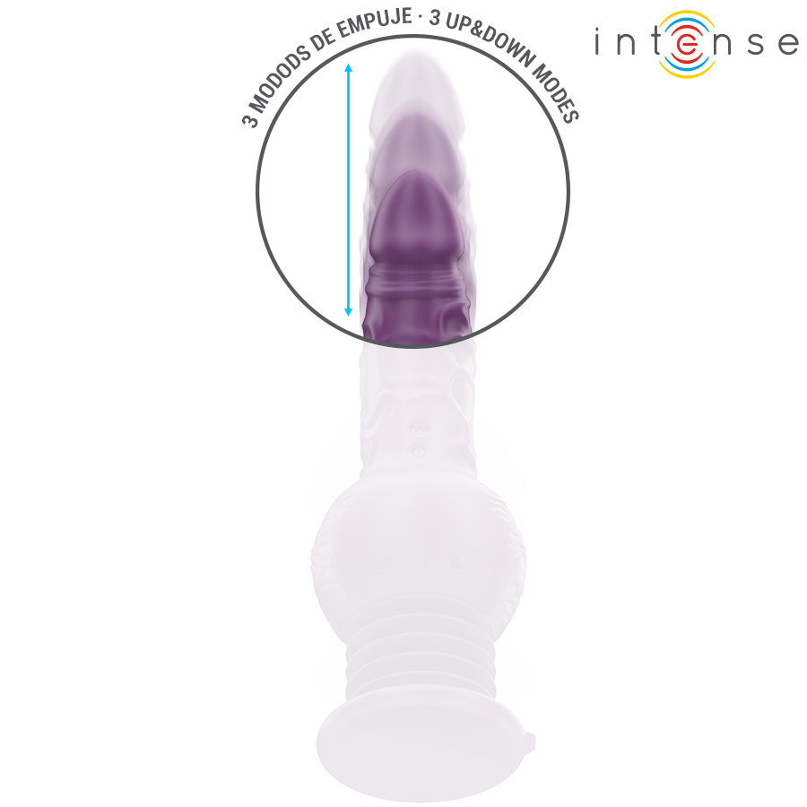 INTENSE - TATUM VIBRATEUR MULTIFONCTIONNEL AVEC VIBRATION HAUT ET BAS 24 CM VIOLET
