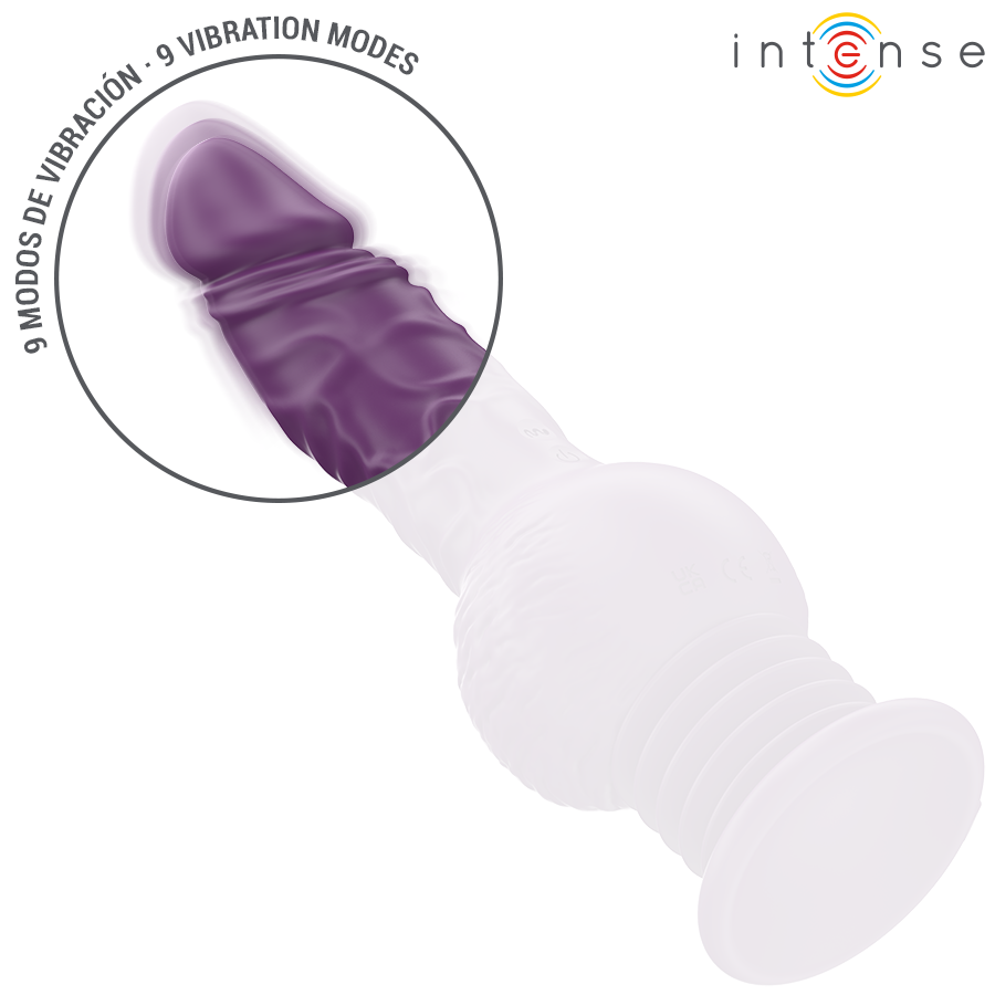 INTENSE - TATUM VIBRATEUR MULTIFONCTIONNEL AVEC VIBRATION HAUT ET BAS 24 CM VIOLET