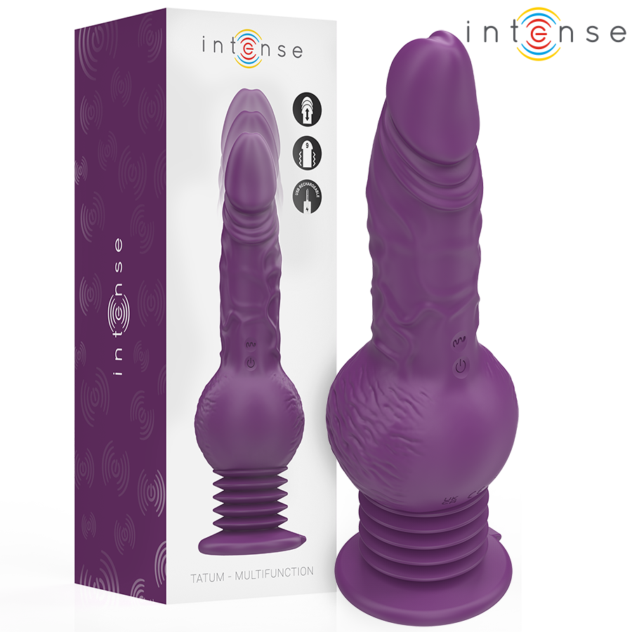 INTENSE - TATUM VIBRATEUR MULTIFONCTIONNEL AVEC VIBRATION HAUT ET BAS 24 CM VIOLET