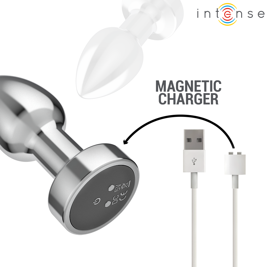 PLUG ANAL MÉTALLIQUE À VIBRATIONS INTENSES - 10 VIBRATIONS AVEC TÉLÉCOMMANDE